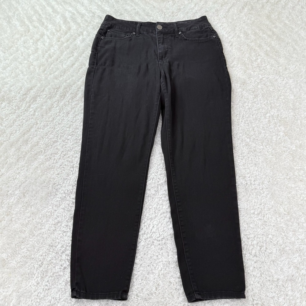 Seven7 Jeans Women's 10 High Rise Skinny Booty Shaper Black Jeans Emo Grunge